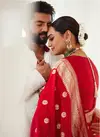 AAB Sonakshi Jacquard Border Lichi Silk Wedding Saree Suppliers In Mumbai